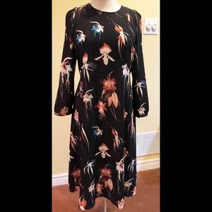 H&M Black Print Dress